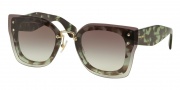 Miu Miu 04RS Sunglasses Sunglasses - UAG0A7 Green Havana / Grey Gradient