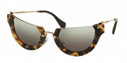 Miu Miu 11QS Sunglasses Sunglasses - HAN4N2 Sand Yellow Havana / Grey Gradient