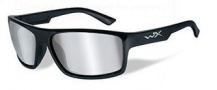 Wiley X WX Peak Sunglasses Sunglasses - Gloss Black / Grey Silver Flash