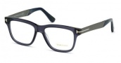 Tom Ford FT5372 Eyeglasses Eyeglasses - 090 Shiny Blue