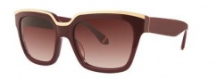 Zac Posen Nico Sunglasses Sunglasses - Burgundy