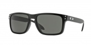 Oakley OO9244 Holbrook (A) Sunglasses Sunglasses - 924403 Polished Black / Dark Grey