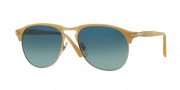 Persol PO8649S Sunglasses Sunglasses - 1046S3 Light Horn / Light Blue Gradient Dark Blue