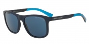 Armani Exchange AX4049S Sunglasses Sunglasses - 818380 Matte Blue / Blue