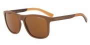 Armani Exchange AX4049SF Sunglasses Sunglasses - 818513 Matte Champagne / Brown Gradient