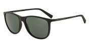 Armani Exchange AX4047SF Sunglasses Sunglasses - 807871 Matte Black / Grey Green