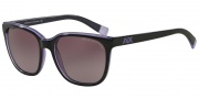 Armani Exchange AX4031 Sunglasses Sunglasses - 81458H Black /Violet Trans / Purple Gradient