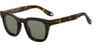 Givenchy 7006/S Sunglasses Sunglasses - 0086 Dark Havana (1E green lens)