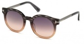 Tom Ford FT0435F Sunglasses Janina Sunglasses - 20B Grey / Gradient Smoke